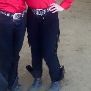Hobby horse ultrasuede chaps, womens small.